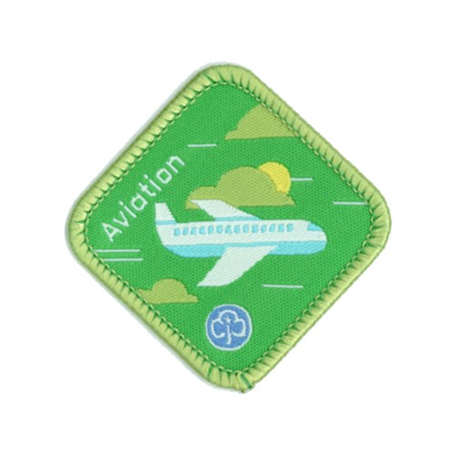 Brownies Aviation Interest woven badge