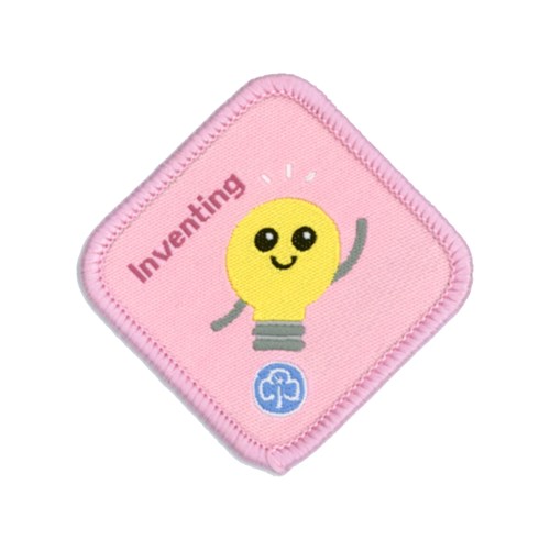 Brownies inventing Interest woven badge