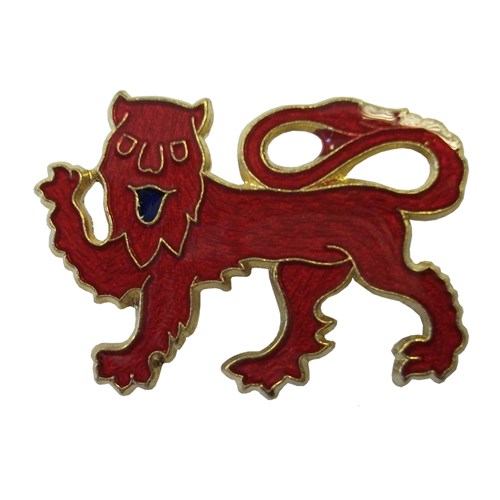 Surrey lion metal badge