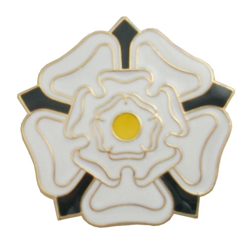 Yorkshire rose metal badge