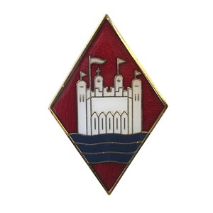 London county metal badge