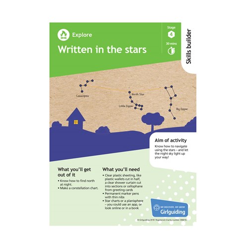 Explore skills builder stage 4 written in the stars activity resource