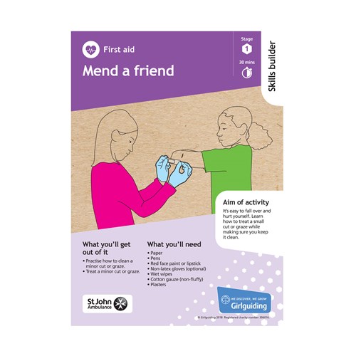 First Aid skills builder stage 1 Mend a friend activity resource