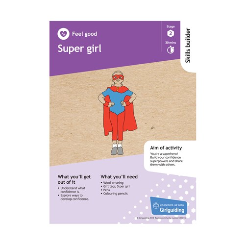 Feel good skills builder stage 2 Super Girl activity resource