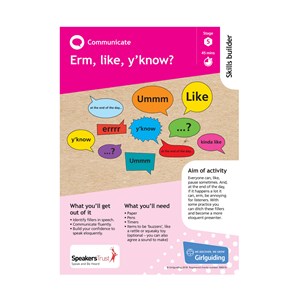 Communicate skills builder stage 5 Erm, like, y'know activity resource