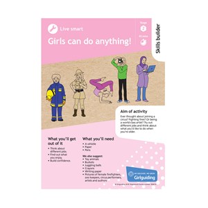 Live smart skills builder stage 2 Girls can do anything activity resource