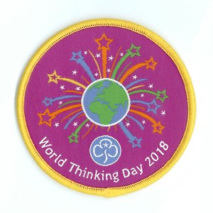 World Thinking Day 2018 woven badge