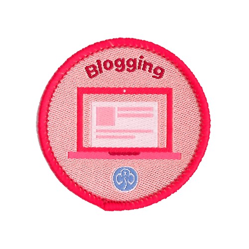Guides Blogging interest woven badge