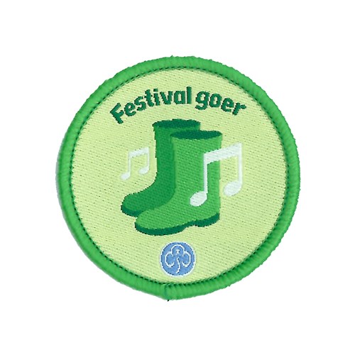 Guides festival goer interest woven badge