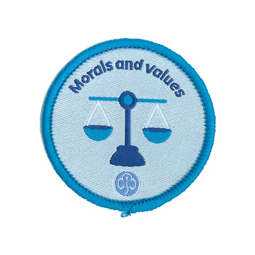 Guides Morals and values interest woven badge