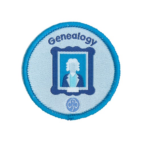 Guides Genealogy interest woven badge