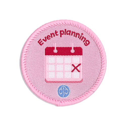 Guides Event planning interest woven badge