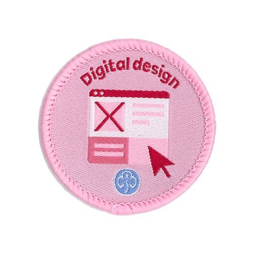 Guides Digital design interest woven badge