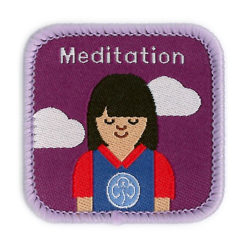 Guides Meditation interest woven badge