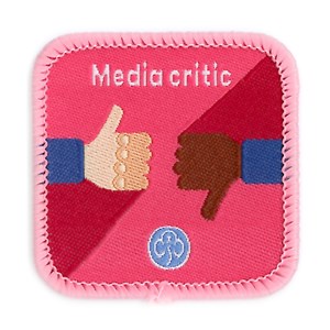 Guides Media Critic interest woven badge