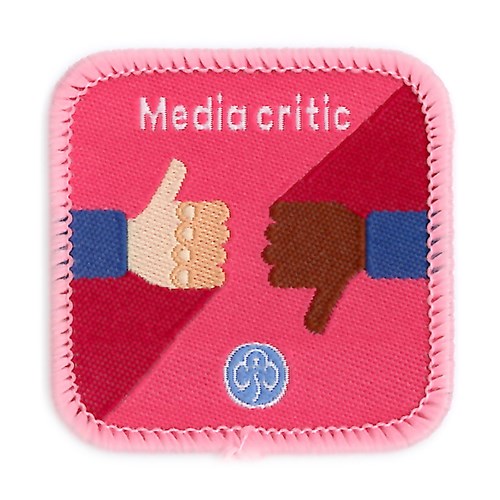Guides Media Critic interest woven badge