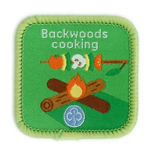 Guide backwards cooking interest woven badge
