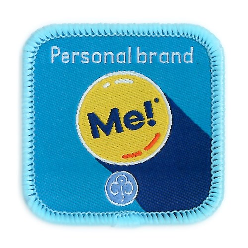 Guides personal brand interest woven badge