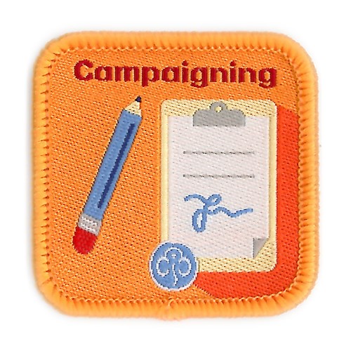 Guide Campaigning interest woven badge