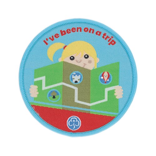 I've been on a trip Rainbows woven badge