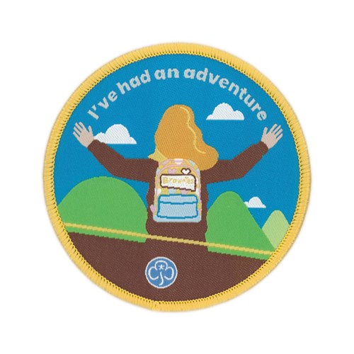 I've had an adventure Brownies woven badge