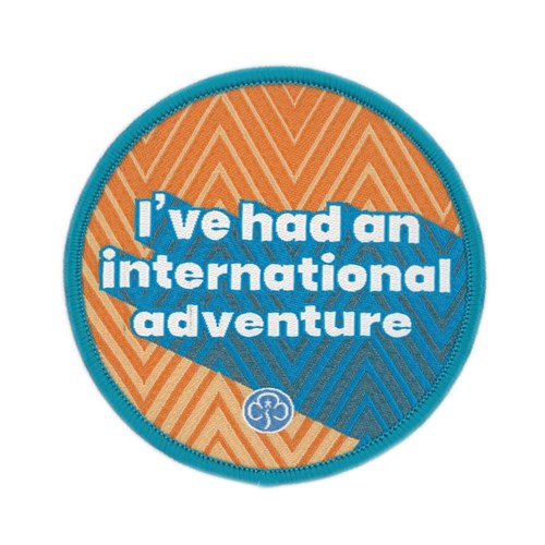 I've had an international adventure Rangers woven badge