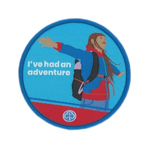 I've been on an adventure Guides woven badge