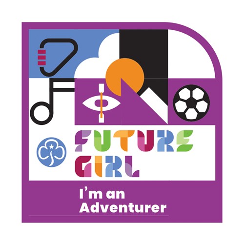 Future Girl Adventurer woven badge