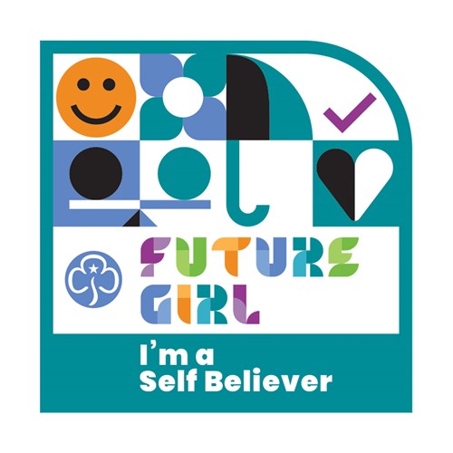 Future Girl Self Believer woven badge