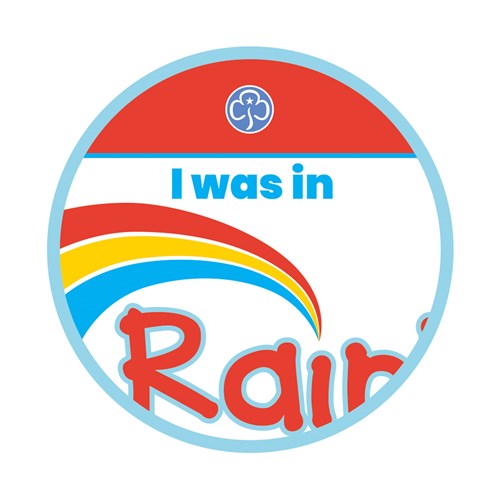 I was in Rainbows woven badge