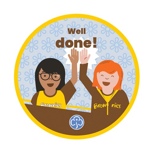 Well done Brownies woven badge