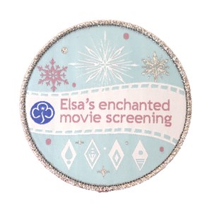 Elsa's enchanted screening woven badge