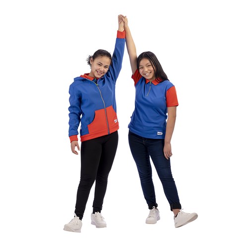 Guides wearing uniform zip hoodie and polo shirt