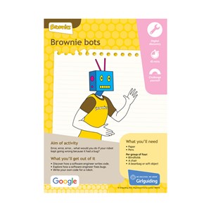 UMA Brownies- Skills For My Future - Digital discovery - Brownie bots