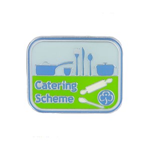 Catering scheme metal badge