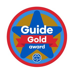 Gold award - Guides woven badge