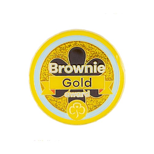 Gold award - Brownies metal badge