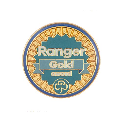 Gold award - Rangers metal badge