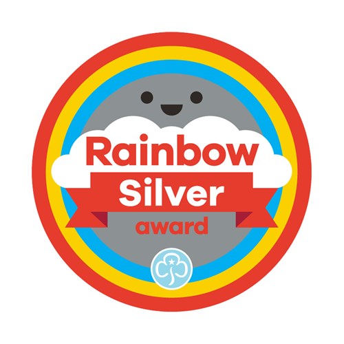 Silver award - Rainbows woven badge