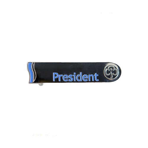Presidents metal badge