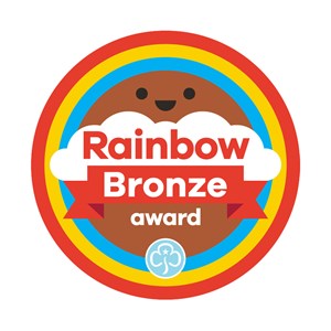 Bronze award - Rainbows woven badge