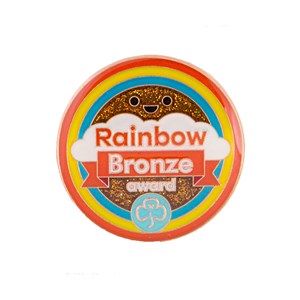 Bronze award - Rainbows metal badge