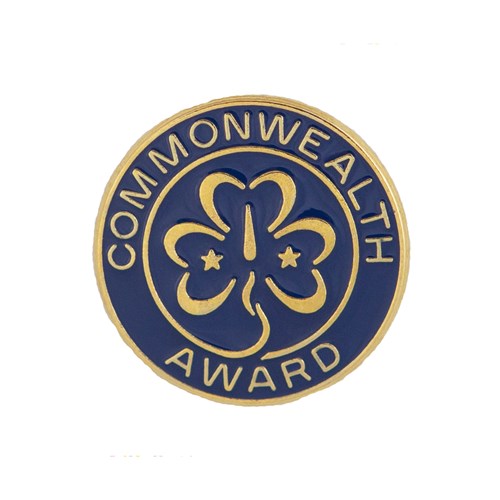 Commonwealth award metal badge