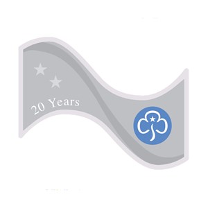 20 year service woven badge