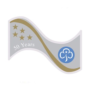 50 year service woven badge