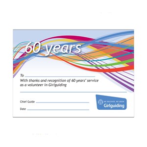 60 year service certificate