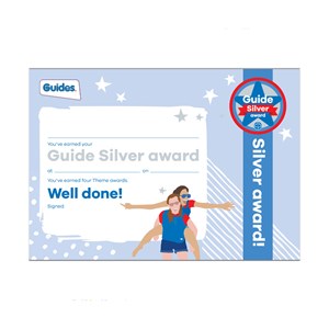 Guides silver award certificate