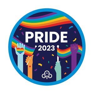 pride woven badge 