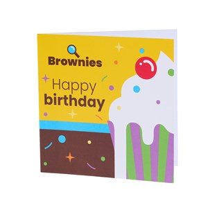 Brownies Happy Birthday cards (6 pack)