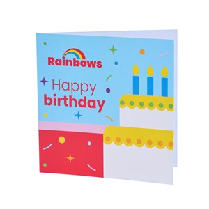 Rainbows Happy Birthday cards (6 pack)